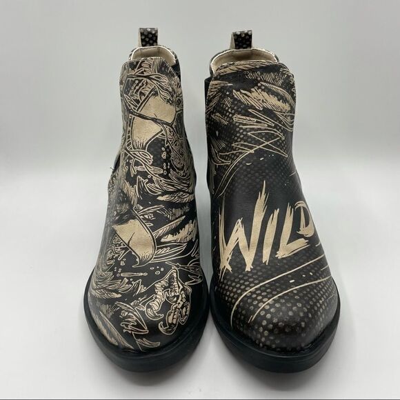 DOGO Wild Eve Printed Vegan Leather Chelsea Boots - Picture 1 of 7